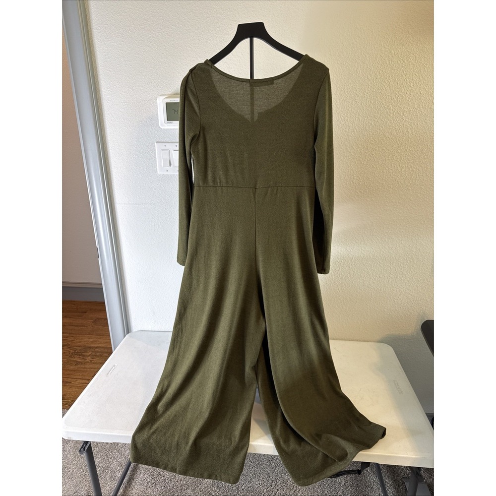 Three Bird Nest Women's Comfy Wide Leg Jumpsuit Green Size Medium - Picture 2 of 7